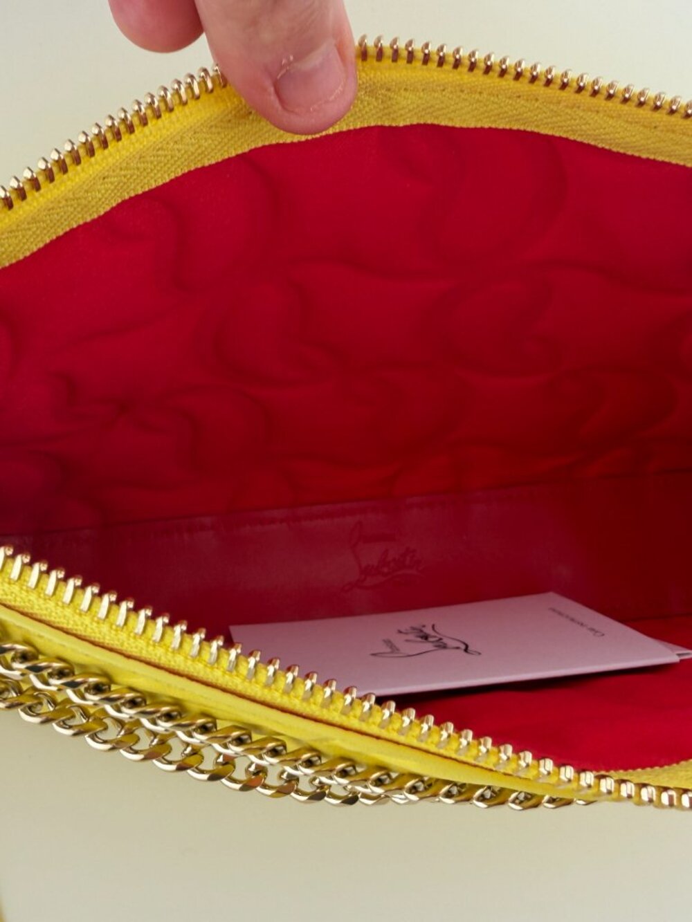 CHRISTIAN LOUBOUTIN CL EMBOSSED NAPPA LOUBILA CROSSBODY BAG - Picture 3 of 4